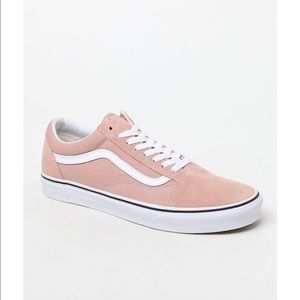 light pink suede vans